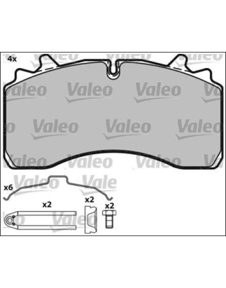 PLAQUETTES DE FREIN WVA29162 POUR REMORQUE