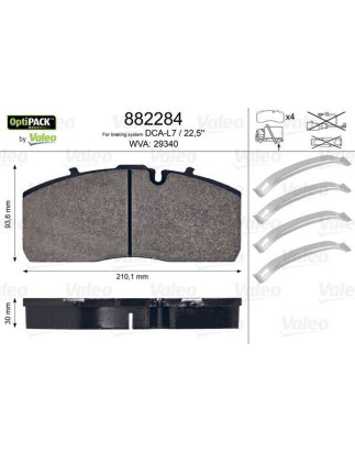 PLAQUETTES DE FREIN WVA29340