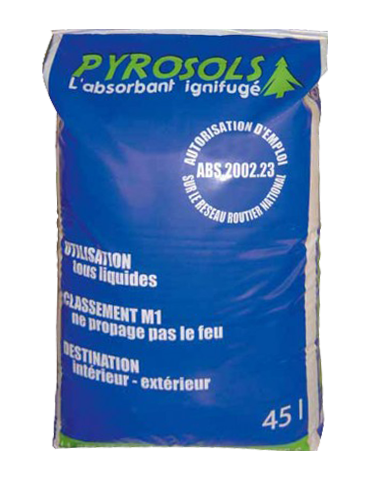 SAC ABSORBANT VEGETAL IGNIFUGE INDUSTRIEL