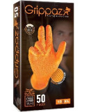 Gants Nitrile Orange Usage Unique Taille 9